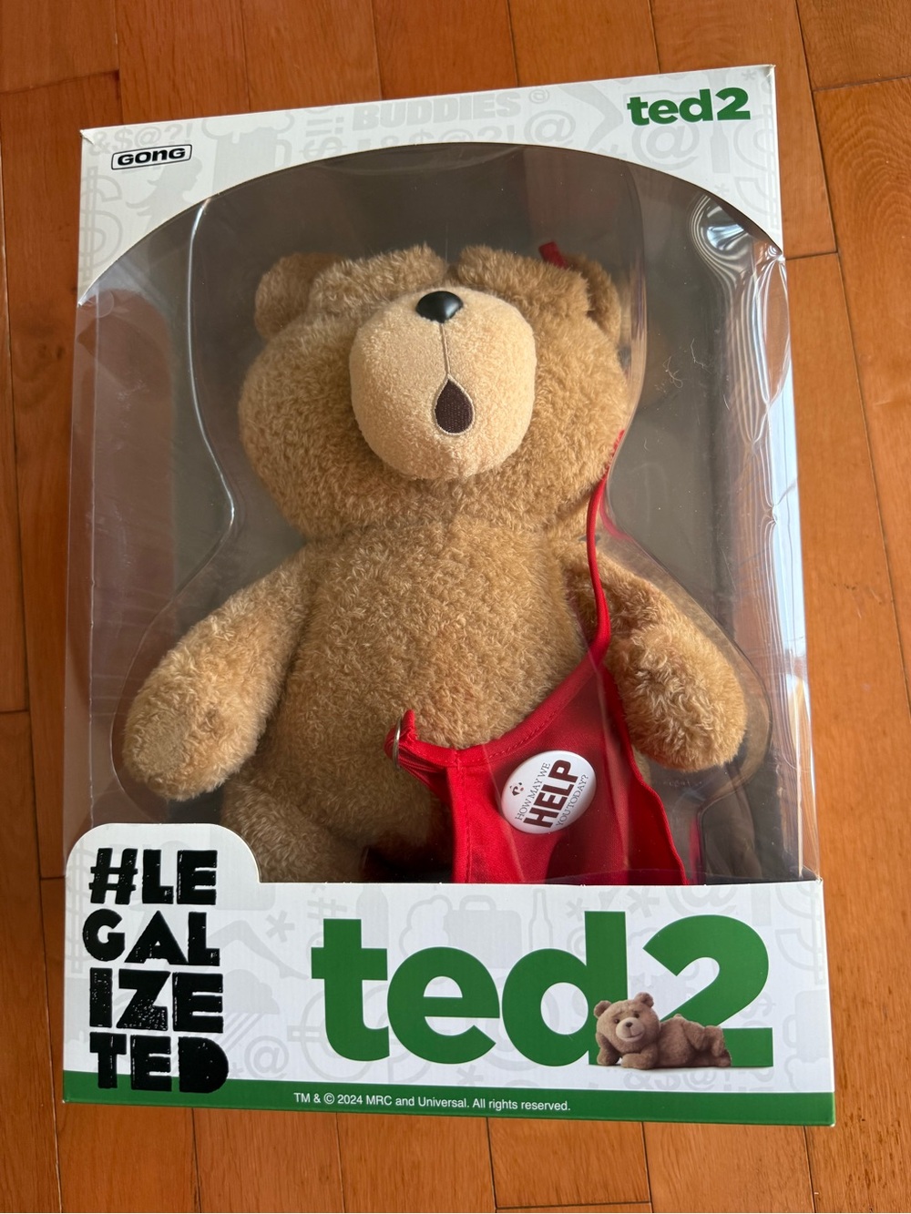 Popmart Ted2-ted Action Plush Figure